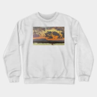 Sky at Sunset, Jamaica, West Indies by Frederic Edwin Church Crewneck Sweatshirt